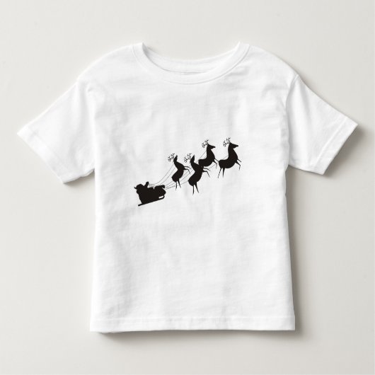 Santa * Reindeer Toddler Tシャツ (正面)