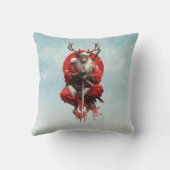 Santa Reindeer Warrior – Holiday Battle Edition クッション (裏面)