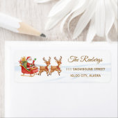 Santa Reindeers Christmas address  ラベル (インサイチュ)