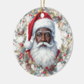 Santa Return Address Label  セラミックオーナメント (左)