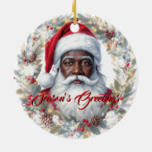 Santa Return Address Label  セラミックオーナメント (裏面)