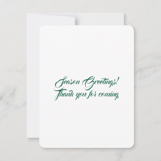 Santa Return Address Label  出欠カード (裏面)