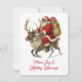 Santa Return Address Label  出欠カード