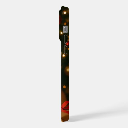 Santa Ribbon Cat iPhone 15 Pro Max Case iPhoneケース (左側面)