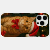 Santa Ribbon Cat iPhone 16 Pro Max Case Case-Mate iPhoneケース (裏面 (横))