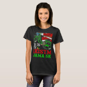 Santa Riding Bicycle Cycling This Is My Christmas  Tシャツ (正面フル)