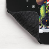 Santa Riding Dinosaur T Rex Christmas Boys Men Xma マウスパッド (コーナー)