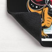 Santa Riding Dinosaur T Rex Christmas Boys Xmas  マウスパッド (コーナー)