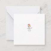 Santa Robin ノートカード (裏面)