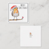 Santa Robin ノートカード (正面/裏面)