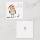 Santa Robin ノートカード (正面/裏面)