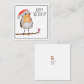 Santa Robin ノートカード (正面/裏面)