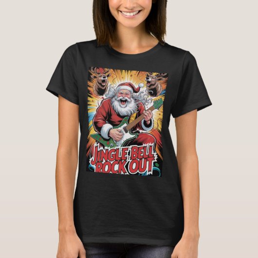  Santa Rock Star Tシャツ (正面)