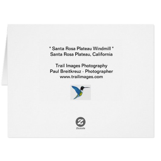 "Santa Rosaプラトー風車" (裏面横)