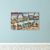 Santa Rosa, New Mexico – 大きな文字のシーン キャンバスプリント (インサイチュ (ウッドフロア))