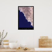 Santa Rosalillita, B.C.メキシコ衛星プリント ポスター (キッチン)