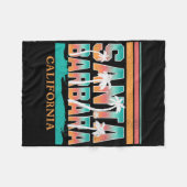 Santa Rra _1  フリースブランケット (正面(横))