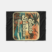 Santa Rra _4  フリースブランケット (正面(横))