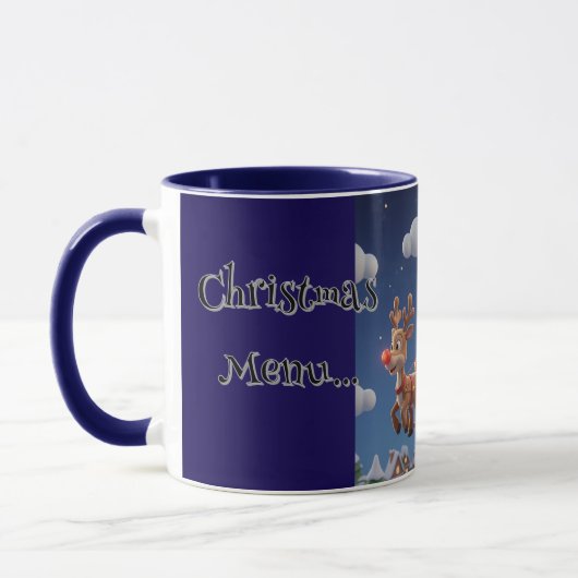 Santa Rudolph Christmas Combo Coffee Mug マグカップ (左)