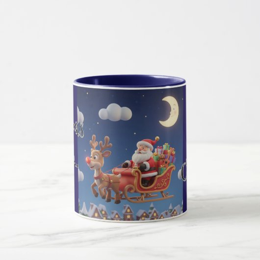 Santa Rudolph Christmas Combo Coffee Mug マグカップ (中央)