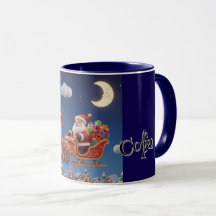 Santa Rudolph Christmas Combo Coffee Mug