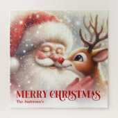 Santa Rudolph Custom Holiday Magic Puzzle for Kids ジグソーパズル (縦)