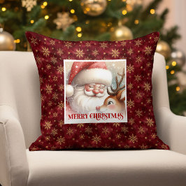 Santa Rudolph Festive Xmas Pillow Winter Wonderlan クッション