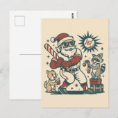 Santa’s 67 Christmas Baseball Meme ポストカード (正面/裏面)