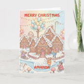 Santa’s Candy Village Kids Christmas Card シーズンカード (正面)