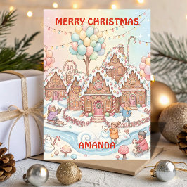 Santa’s Candy Village Kids Christmas Card シーズンカード