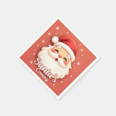 Santa’s Coming Christmas Paper Napkin スタンダードカクテルナプキン (角)