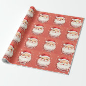 Santa’s Coming Cute Christmas Wrapping Paper ラッピングペーパー (アンロールド)