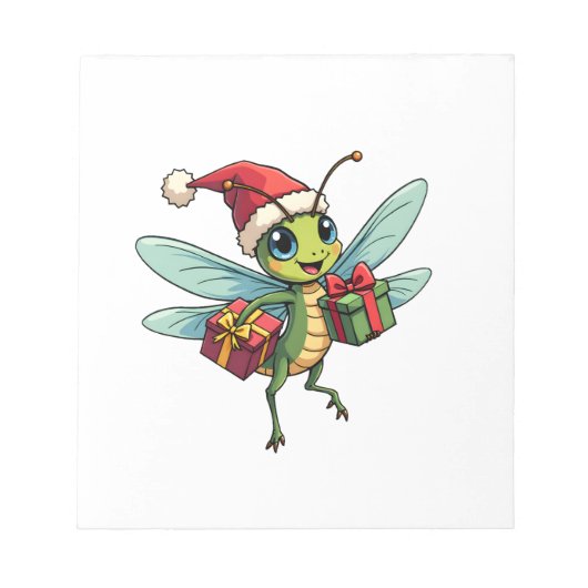 Santa�s Dragonfly Helper ノートパッド (正面)