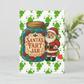 Santa’s Fart Jar Hilarious Christmas シーズンカード (スタンド正面)