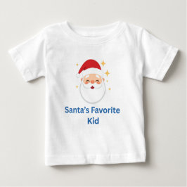 Santa’s Favorite Kid Cute Christmas Design for Kid ベビーTシャツ