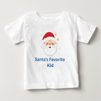 Santa’s Favorite Kid Cute Christmas Design for Kid ベビーTシャツ