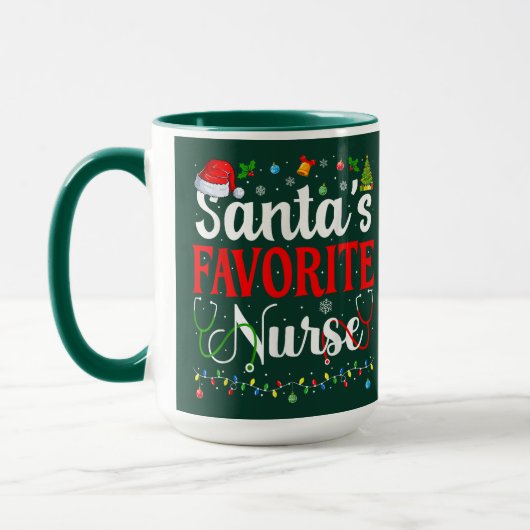 Santa’s Favorite Nurse マグカップ (左)