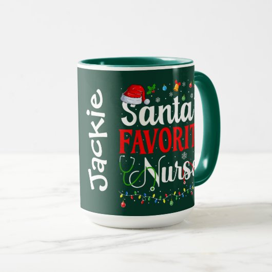 Santa’s Favorite Nurse マグカップ (正面右)