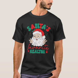 Santa s Favorite Realtor Funny Real Estate Agent C Tシャツ
