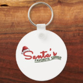 Santa’s Favorite Sipper Holiday Design キーホルダー (正面)