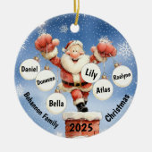 Santa’s Festive Chimney Ornament セラミックオーナメント (正面)