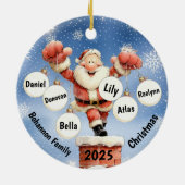 Santa’s Festive Chimney Ornament セラミックオーナメント (裏面)