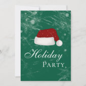 Santa’s Hat Holiday Christmas Party Winter 招待状 (正面)