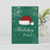 Santa’s Hat Holiday Christmas Party Winter 招待状 (スタンド正面)