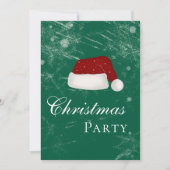Santa’s Hat Holiday Christmas Party Winter 招待状 (正面)