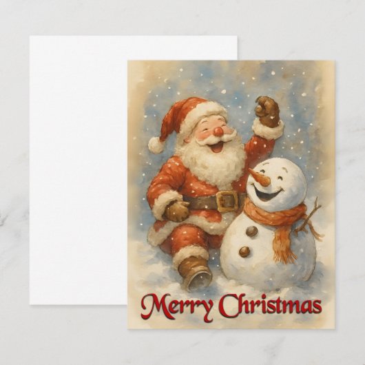 Santa’s Laughter in Winter’s Embrace (正面/裏面)