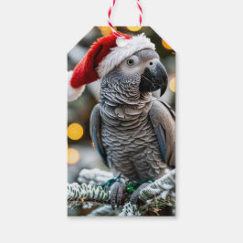 Santa’s Little African Grey Helper ギフトタグ