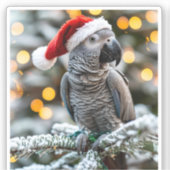 Santa’s Little African Grey Helper  シール (正面)