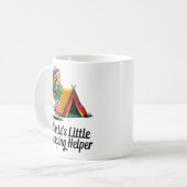 Santa’s Little Camping Helper Christmas Design コーヒーマグカップ (正面左)