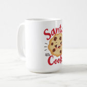 Santa’s Little Cookie Mug | Cute Christmas  コーヒーマグカップ (正面左)